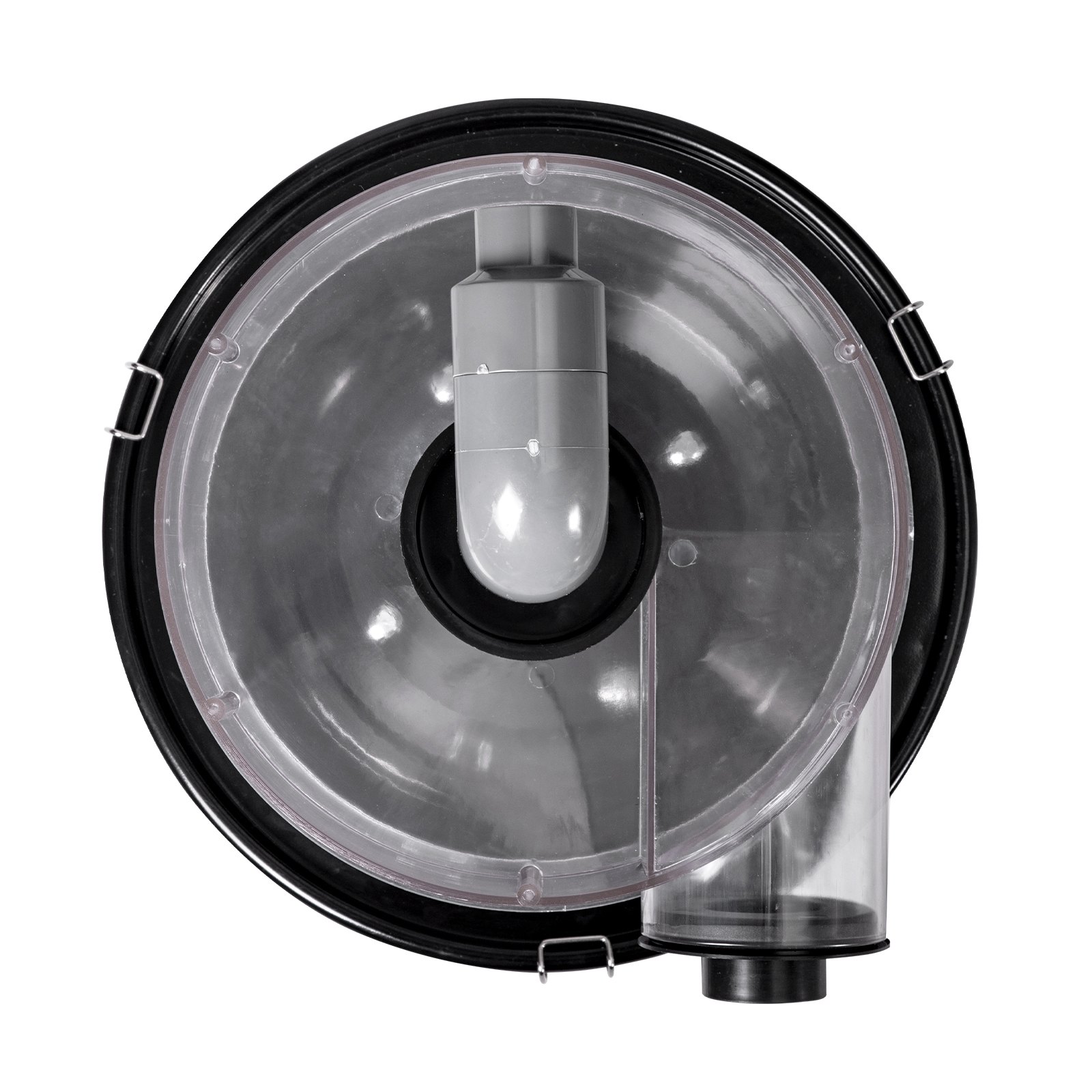 VEVOR Cyclone stofafscheider met metalen tank, 4-inch retrofit cyclone stofafscheider, ABS stofafscheider met 2-inch gat OD aansluiting en slang voor nat/droog stofzuigers, past op 13,21-gallon tank