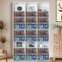 VEVOR Media Storage Cabinet, 9-layer DVD Shelf Holds up to 756 CDs, Adjustable CD Shelves 27 Compartments, Protects & Organizes Music, Movie, Video Games or Memorabilia Collections,White
