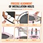 VEVOR Kindertrampoline Buitentrampoline Mini Leisure Trampoline 1545 mm voor peuters met veiligheidsnet en basketbalring, verjaardagscadeau Kerstspeelgoed voor kinderen vanaf 3 jaar Roze