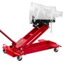 VEVOR Low Profile 1T hydraulische krik met hefhoogte van 18,5–70 cm en flexibele 360° zwenkwielen, zwaar uitgevoerd hefplatform voor garage/werkplaats, rood