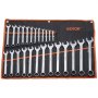 VEVOR Combination Wrench Set, 25-Piece Open End Wrench Set with Roll-up Pouch, Carbon Steel Wrench Set  Metric 6 mm to 32 mm, Ideal for General Household, Garage, Workshop, Auto Repairs, Emergency