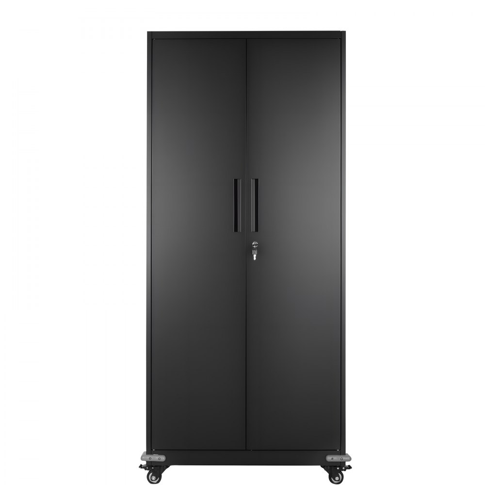 VEVOR archiefkast, 184,5 cm metalen kast met 4 verstelbare planken, 2 magnetische deuren en 2 sleutels, gereedschapskast voor het opbergen van gereedschap in een voorraadkast, magazijn, kelder of kantoor.