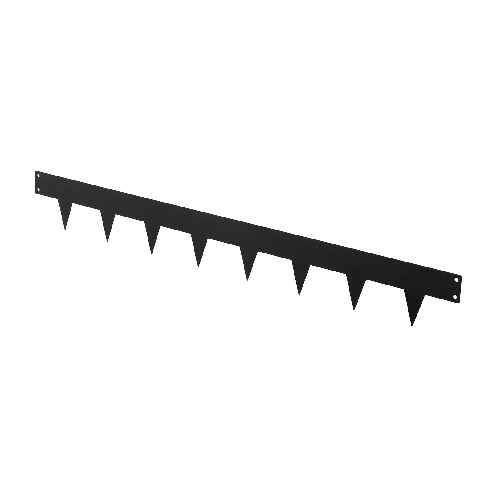 VEVOR Gazonrand, 10-delige set, 1016x114,3 mm, Bedrand met 11 bevestigingsclips, Gegalvaniseerde stalen bedrand, Gazonvellen, Maairand, Metalen palissade voor bloembedden en tuinpaden, Zwart