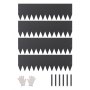 VEVOR gazonrandenset van 4 metalen bedranden 1016x304,8x1,5mm