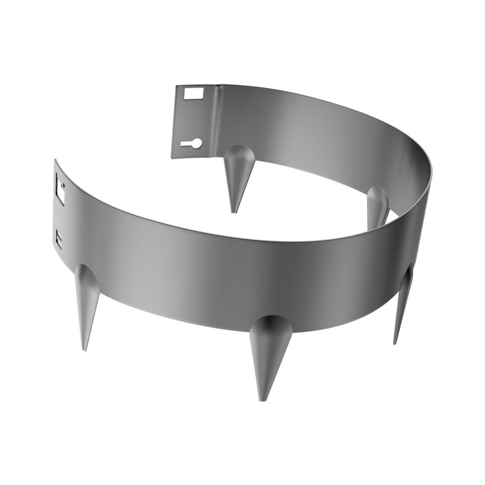 VEVOR Gazonrand 5-pack, Bloembedrand 990x181 mm, Metalen Bloembedrand, Flexibele Bloembedrand, Robuuste Tuinafscheiding, Eenvoudig te installeren, Bloembed-/Tuinpadafscheiding, Donkergrijs