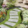 VEVOR Steel Landscape Edging, 5 Packs 39 x 5 in Rust-Resistant Metal Landscape Edging, Bendable Garden Edging Border, Heavy Duty Lawn Edging, Easy-to-Install, Flower Bed Yard Pathway Divider Black