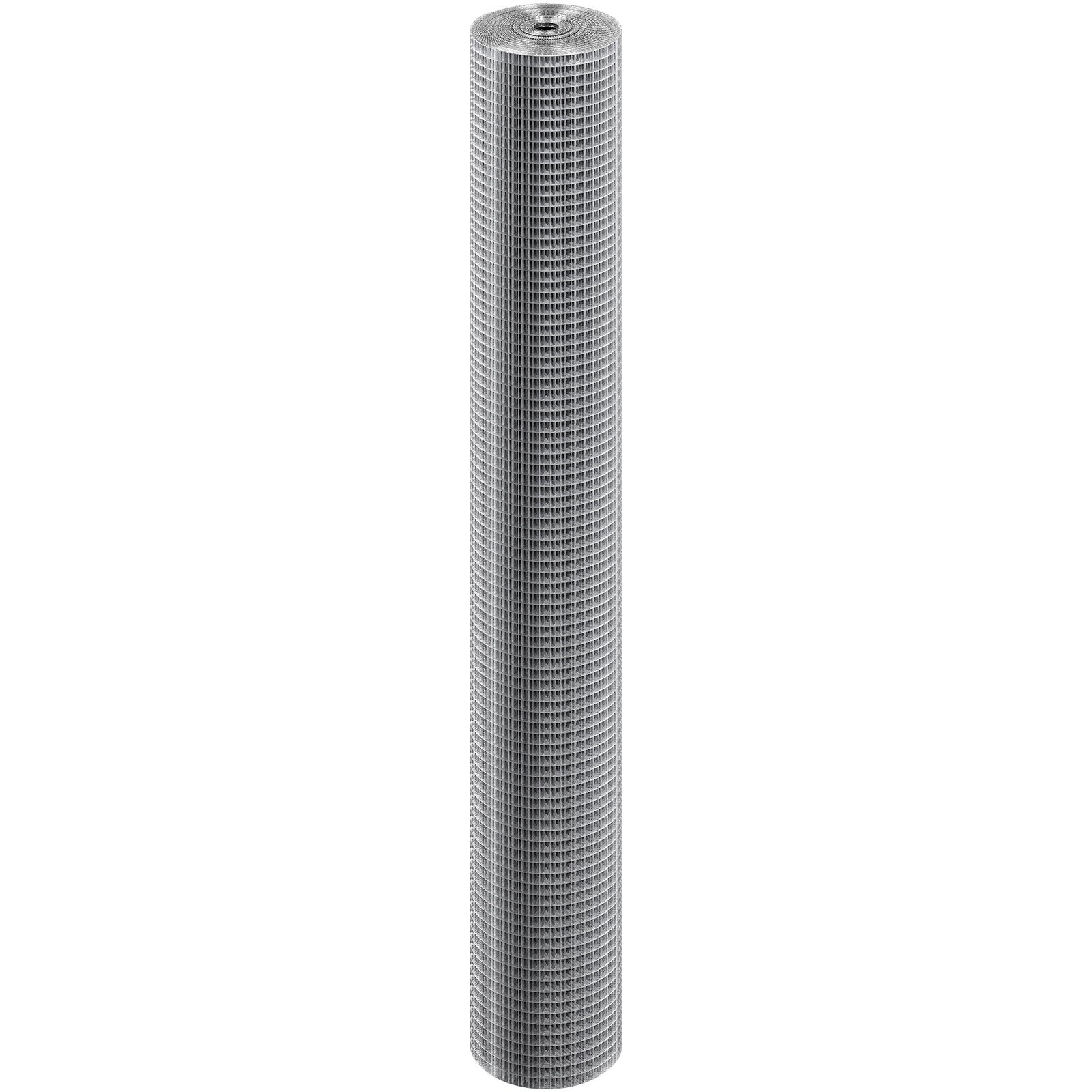VEVOR draadgaas 1220 mm x 15,24 m, volièredraad, 19 gauge, gaashekwerk, thermisch verzinkt draadgaas, rol met een maaswijdte van 12,7 x 12,7 mm, gaashekwerk voor konijnenkooien en kleine knaagdieren.