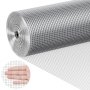 VEVOR hardware cloth roll with close-up of hand showing small square grid mesh.