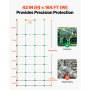 VEVOR Electric Fence Netting, 42 in (H) x 164 ft (L), PE Net Fencing with Posts & Double-Spiked Stakes, Utility Portable Electric Fence for Pigs, Cows, Sheep, Deer, Used in Backyards, Farms, Ranches