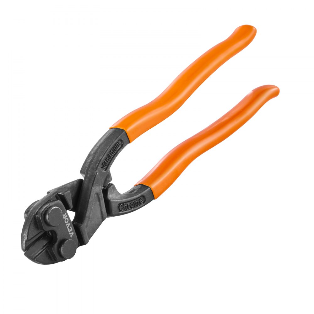 VEVOR Bolt Cutters Bolt Cutters 203.2mm, 2/2.5/3mm Bolt Cutters 57-62 HRC Diagonal Cutters Bolt Cutters Chain Cutters For cutting steel wire, chains, etc. Wire Cutters Wire Cutters