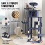 VEVOR Cat Tree 68.5" Cat Tower with Cat Condos Sisal Scratching Post Dark Grey