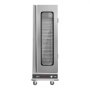 VEVOR Hot Box Voedselverwarmer Snackverwarmer met 16 niveaus & Waterbak & Glazen Enkele Deur & Verstelbare Planken, Roestvrijstalen Voedselverwarmerkast, Ideaal voor het bewaren van Pizzakip