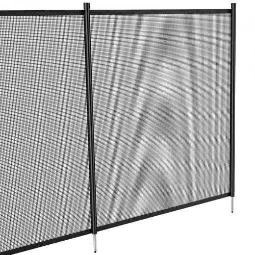 Zwembadhek voor verzonken zwembad, 360 x 125 cm, kinderveilig, zwembadbeschermingsomheining voor zwembad, tuin, complete set, vijverhek
