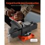 VEVOR Bench Vise, 5" Jaw Width, 5" Max Jaw Opening Multipurpose Vise with 360° Swivel Locking Base, 2.8" Throat Depth, Heavy Duty Ductile Iron Workbench Vise with Anvil, for Clamping Round Pipes