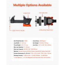 VEVOR 127 mm bankschroef multifunctionele bankschroef gemaakt van nodulair gietijzeren roterende basis