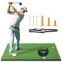 VEVOR 5x4ft Golf Hitting Mat Turf Golf Training Aid Indoor Outdoor Practice