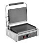 VEVOR Commerciële Panini Grill Contactgrill 2200W voor Sandwiches Steak Bacon Hamburger, Sandwich Maker Press Grill Gemaakt van roestvrij staal met handvat & temperatuurregeling & 34 x 23 cm verwarmingsplaat, Panini Press