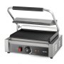 VEVOR Commerciële Panini Grill, Contactgrill 2200 W voor Sandwiches, Steak, Bacon, Hamburgers, Roestvrijstalen Sandwichmaker Persgrill met Handvat & Temperatuurregeling & 34 x 23 cm Verwarmingsplaat, Panini Pers