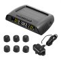 VEVOR RV Tire Pressure Monitoring System Real Time Solar Trailer TPMS 6 Sensors