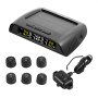 VEVOR RV Tire Pressure Monitoring System, 7.3-116 PSI Trailer TPMS, Universal Wireless Car Alarm System, Waterproof TPMS Sensors Set with Solar Charge, 6 Sensors, 5 Alarm Modes, and Real-time Display