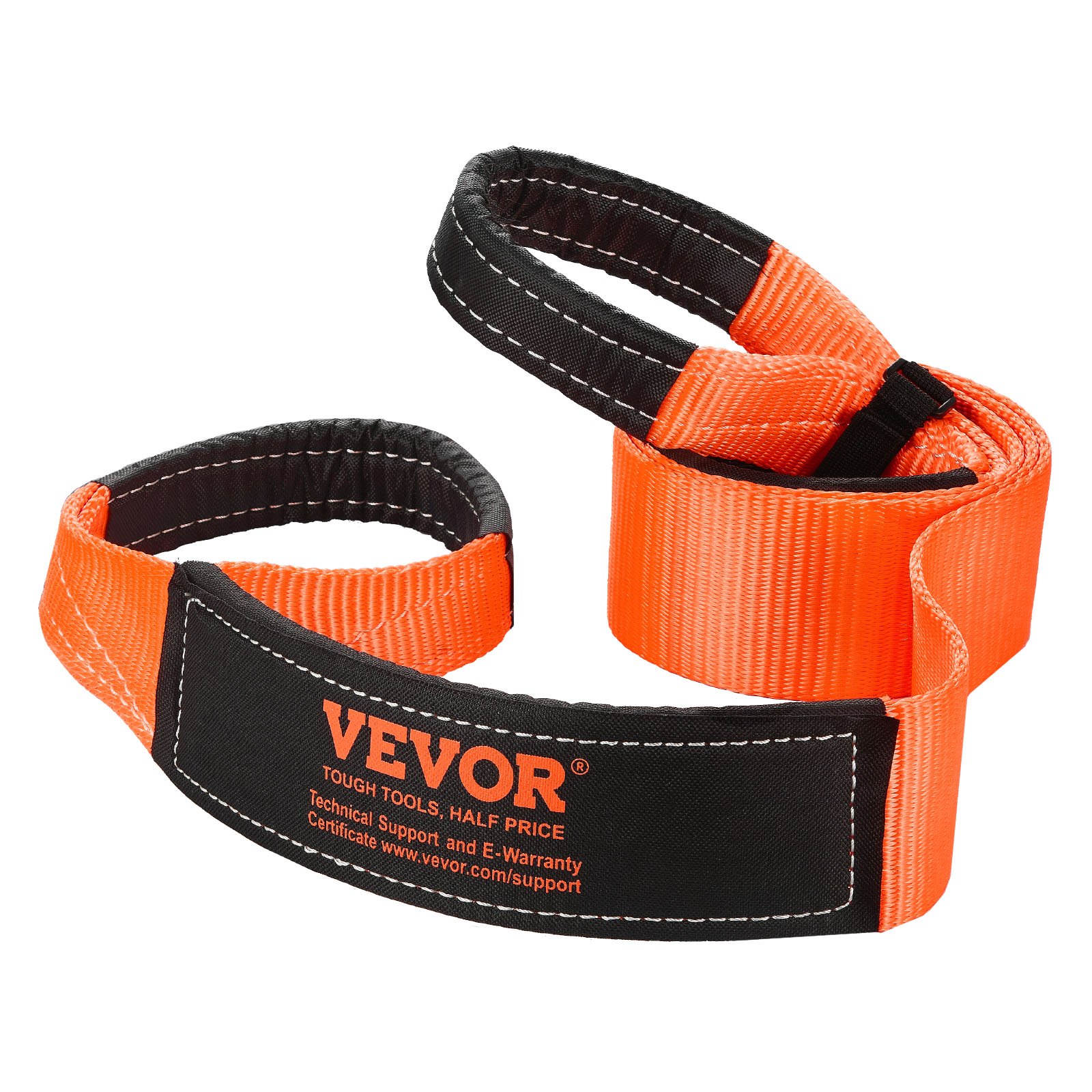 VEVOR Recovery Tow Strap 3 inches, 8 feet 36,000 lbs Break Strength, Triple Reinforced Loop Straps, Tree Saver, Winch Line Extension Strap, Off Road Towing and Recovery, Extreme Weather Resistance