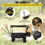 Happybuy Foldable truck black foldable truck detachable roof 600D Oxford cloth foldable truck large wheel portable foldable truck adjustable handle, suitable for beach, garden, sports