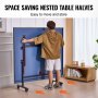 VEVOR Ping Pong Table, Professional Table Tennis Game, Indoor MDF Portable Table Tennis Table, Foldable Ping Pong Table with Quick Clamp Net and Lockable Wheels, 10 Minute Easy Assembly, 12mm Tabletops