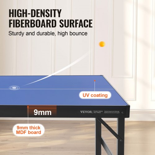 Joola Indoor Tafeltennistafel Midsize - Blauw/Groen - Opklapbaar kopen met 15