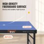 VEVOR Medium Tafeltennistafel Pingpongtafel Opvouwbaar 1526x665x718mm