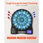 VEVOR Electronic Dart Board, LED-Illuminated Target Dartboard with 48 Games & 500+ Variations, Includes 6 Dart Shafts with Flights & 50 Soft Tips, Cricket Scoring LCD Screen - Supports Up to 8 Players