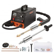 VEVOR spot welder dent spotter 3 kW stud welder dent remover 6-in-1 welding machine with overheating protection system body spotter 1.2 mm welding thickness for carbon steel stainless steel iron