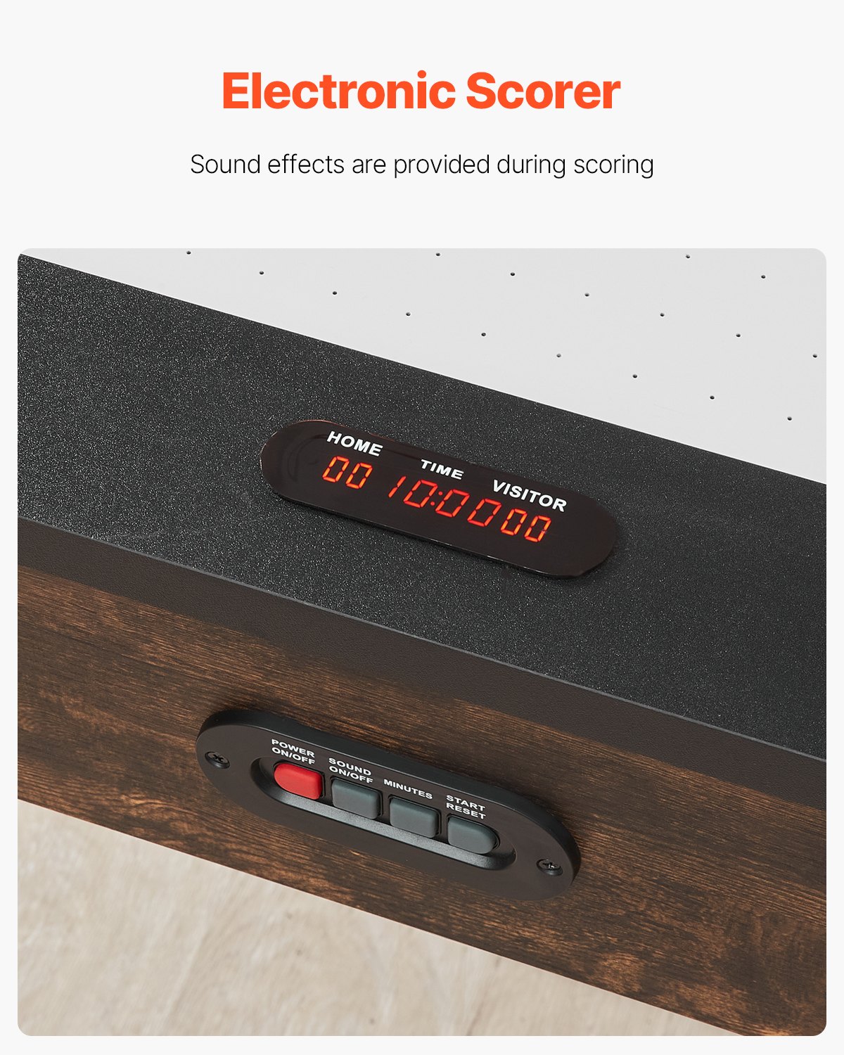 VEVOR Airhockeytafel (214 cm) met 2 duwers, 2 pucks, elektronische scorebord en X-vormige poten, luchtaangedreven hockeytafel voor familiefeestjes, spelletjes, familiereünies en kantoor