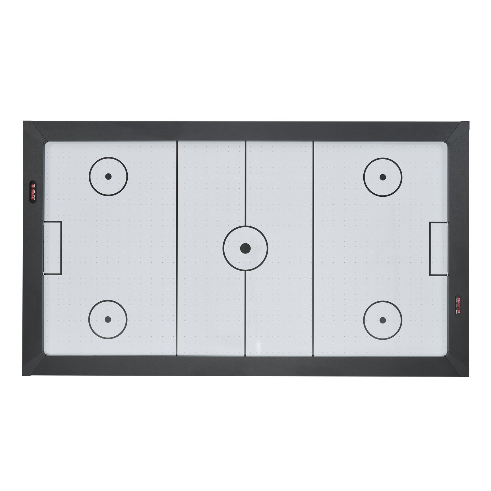 VEVOR Airhockeytafel (214 cm) met 2 duwers, 2 pucks, elektronische scorebord en X-vormige poten, luchtaangedreven hockeytafel voor familiefeestjes, spelletjes, familiereünies en kantoor