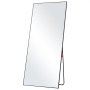 VEVOR full length mirror with sleek black frame on a sturdy stand, angled for a full-body view.