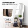 VEVOR staande spiegel passpiegel met staande wandspiegel 1800x760x20mm goud