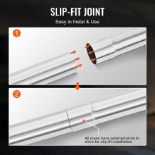 VEVOR DIY universele uitlaatset 16 stuks. Uitlaatpijpset uitlaatsysteem 50,8 mm