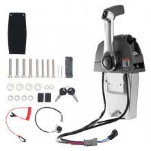 VEVOR Boat Throttle Control Throttle, 5006186 Top Mounted Outboard Remote Control Box for Evinrude Johnson, Marine Throttle Control Box with Power Trim Switch and Lanyard