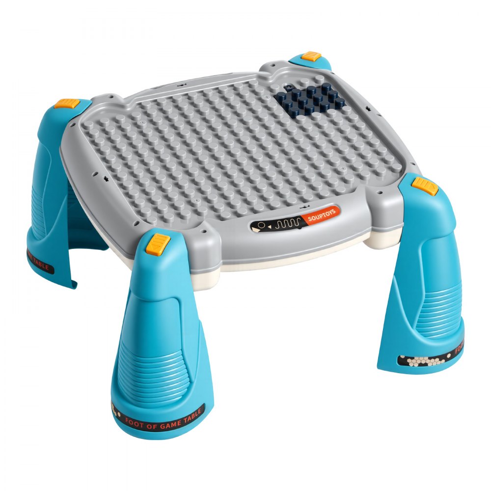 VEVOR Activiteitentafel, Speeltafel inclusief 12 spelletjes en 60 geluidsbronnen, Leertafel met ruimtethema, Zacht gloeiende sterrenprojector, Interactieve kindertafel, Ontdekkingstafel voor kinderen vanaf 6 maanden