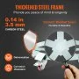 VEVOR vatenroller 250L transportrol carbonstalen rolplank binnendiameter Ø607mm vatenwagen met 5 universele wielen (2 met rem) transportwagen voor het vervoeren van vaten tot 567kg