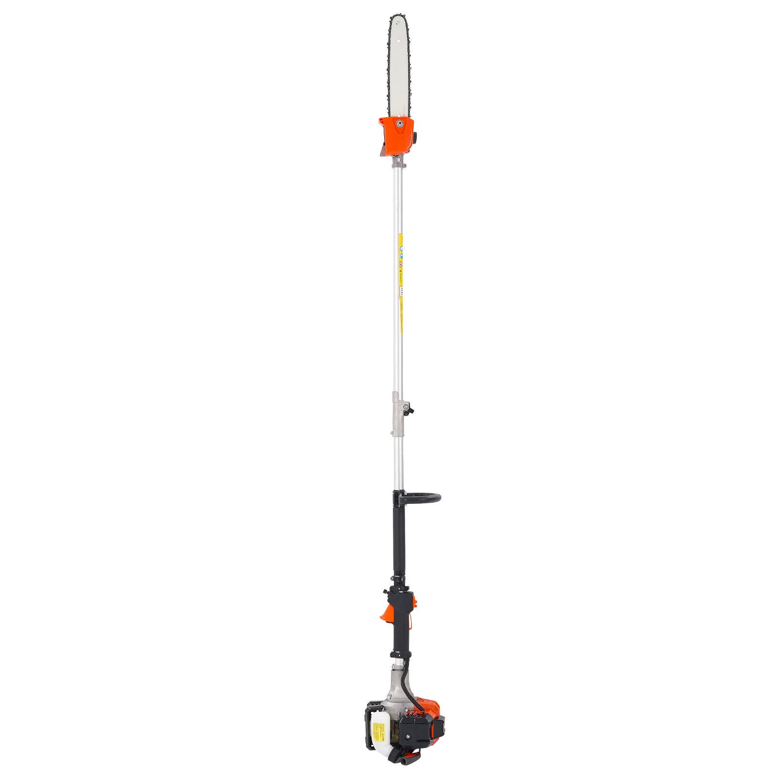 VEVOR Benzine Telescoopzaag 25cc 2-takt, Kettingzaag, Telescopische Zaag met 2,12–3,62 m uitschuifbare steel, 30,5 cm zaagblad, 650 ml brandstoftank, voor krachtig zagen in hoge boomkruinen.