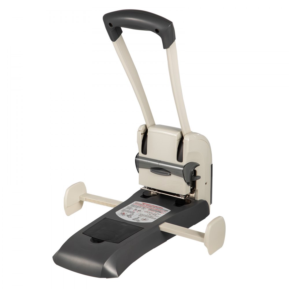 VEVOR Heavy Duty Hole Punch 13,9 x 36,2 x 17,8 cm Heavy Duty Two Hole Punch Perforator 200 Vel Handleiding Perforator Machine Gemaakt van Metalen Behuizing en Stalen Boor met Ergonomische Handgreep