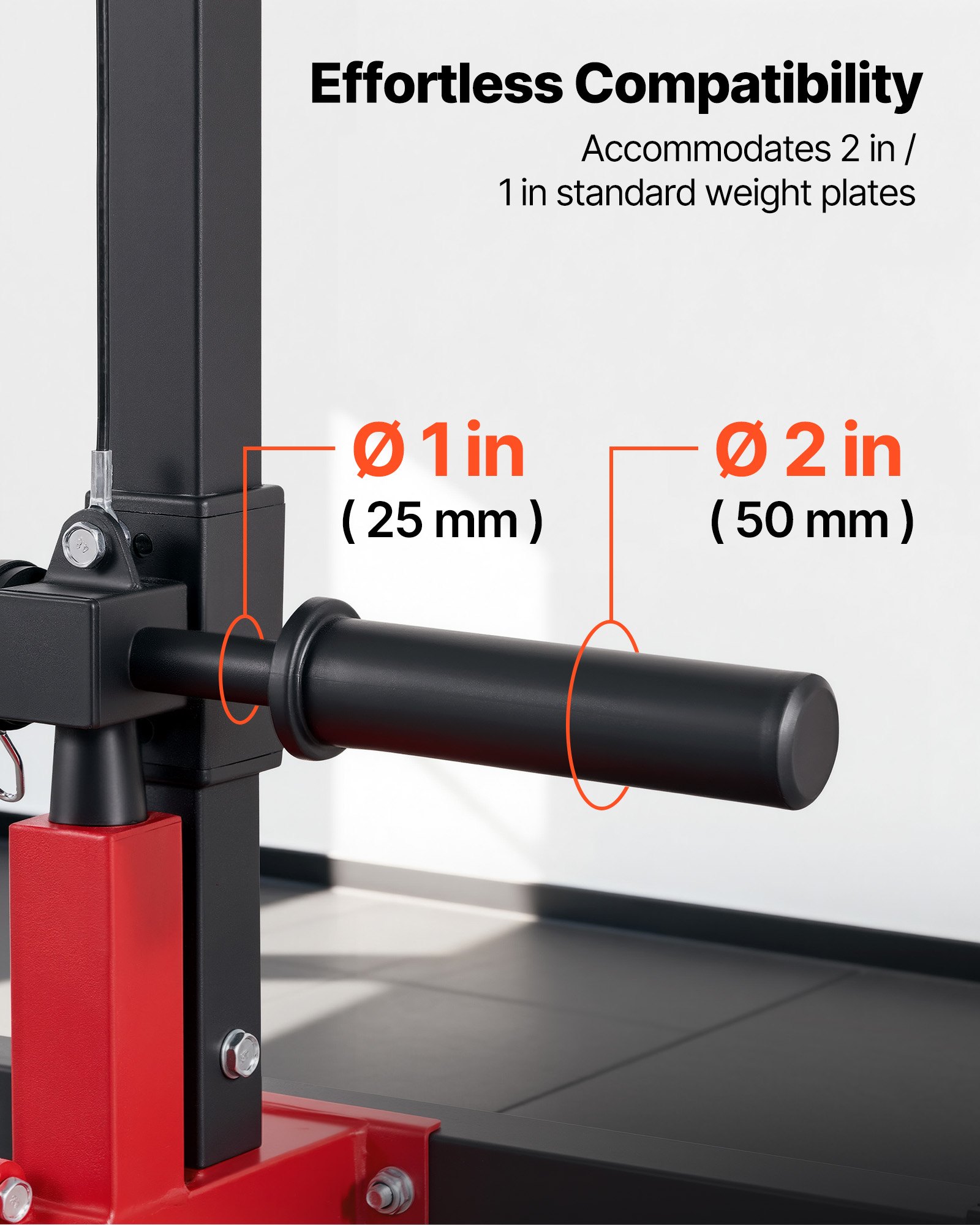 VEVOR Lat Pulldown Station, 2-in-1 Lat Pulldown Tower, ca. 227 kg draagvermogen, Power Station met Lat Pulldown Bar, Krachttraining voor rug, armen en schouders, Lat Pulldown Machine voor thuisfitness, Zwart