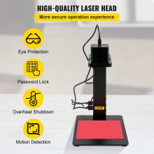 VEVOR Laser Engraving Machine Working Area 100 x 100 mm Engraving Device, 20 mm Laser Engraver, Black Engraving Milling, Laser Engraving Cutting Machine, DIY Engraver High Precision Cutting for Wood Metal