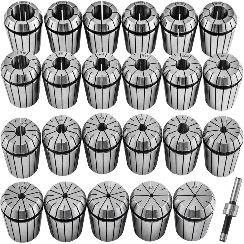 Vevor Spantangset Spantang 23 Stuks Er40 Spantangenhouder 3 Mm - 25 Mm Voor Cnc