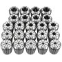 VEVOR ER40 spantangenset 1/8 inch tot 1 inch, 23-delige spantangenset, voor CNC-frees- en boormachines, nauwkeurigheid van 0,0006 inch, precisiespantangen met koffer, gelegeerd staal