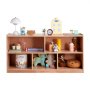 VEVOR Cubby Mobile Tray Storage Cabinet, 5-Compartment Cubby Storage Shelf, Cubby Storage Cabinet 2-shelf, Classroom Cubbies, Classroom Furniture for Home, Daycare and Preschool, Natural