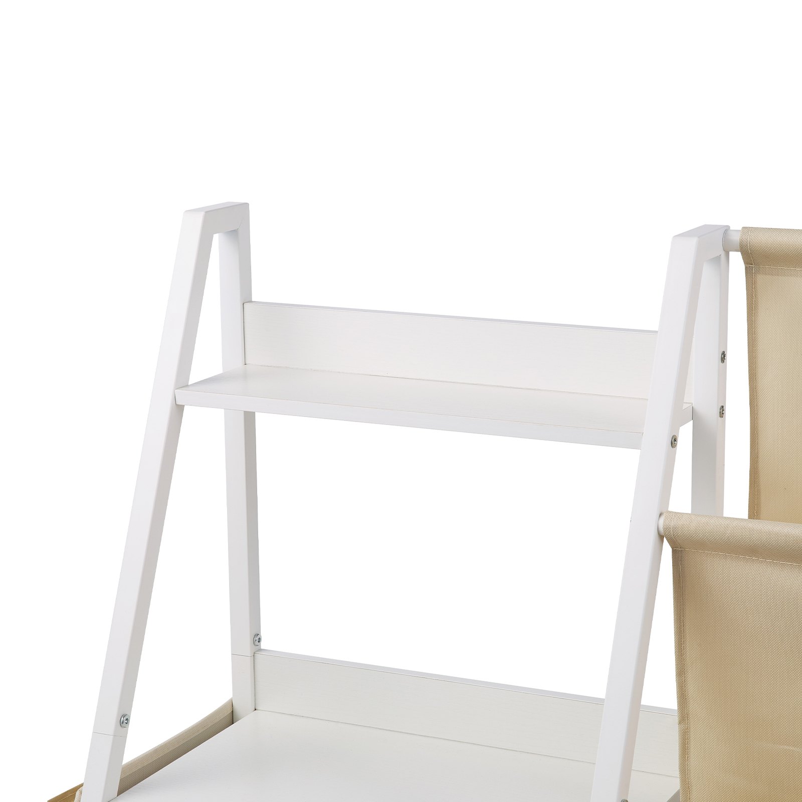 VEVOR Kinderboekenplank Speelgoedopslag voor Peuters Boekenplank met Stoffen Opbergvakken & Zijvak, Kinderplank voor Kinderkamer Speelkamer Kleuterschool Kinderkamer 850 x 300 x 755 mm