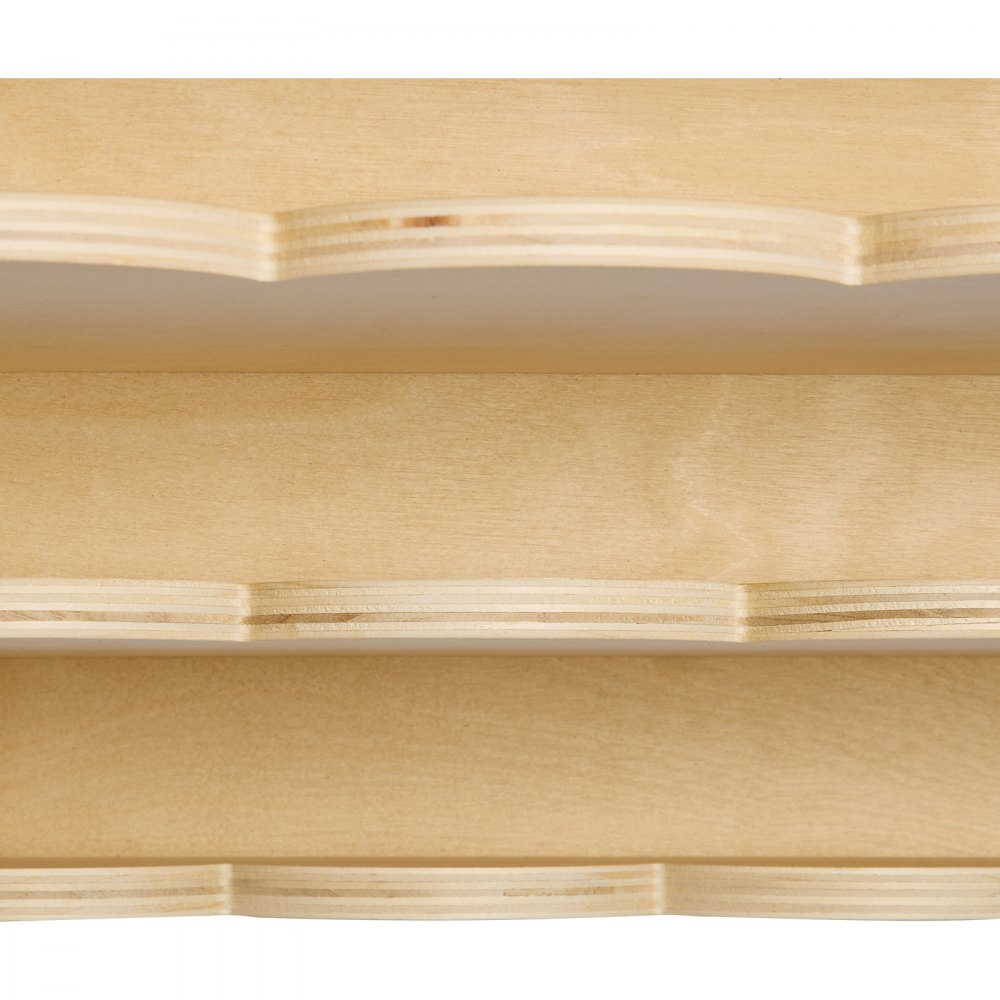 VEVOR Montessori Boekenplank 5-laags Kinderboekenplank met Gegolfde Rand, Boekenplank aan de Voorkant met Dubbele Haken, Babyboekenplank Kinderkamerplank voor Kleuterschool Kleuterschool