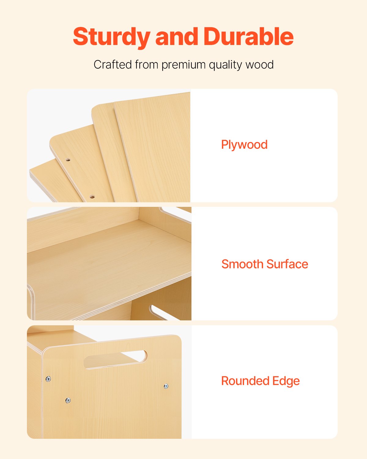 VEVOR Montessori tafel- en stoelset voor peuters (1 tafel + 2 stoelen) van hout voor kinderen van 1 tot 5 jaar, in hoogte verstelbare kinderstoel, activiteitentafel, speeltafel, ideaal om te lezen, eten, spelen - natuurlijk