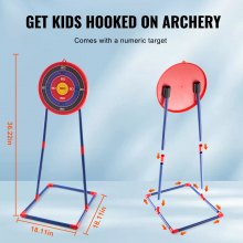 VEVOR Kids Bow and Arrow Set LED Light Up Outdoor Archery Kit Children 10 Arrows